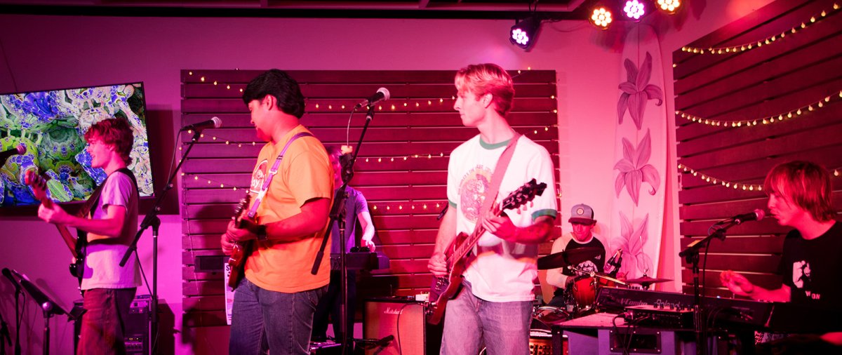 A band plays in the ARC