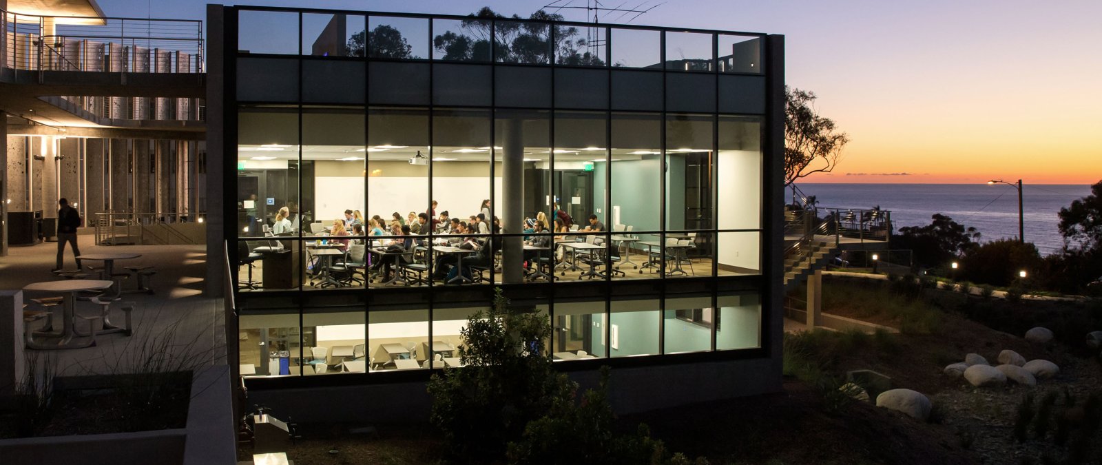 PLNU's Science Building at Dusk