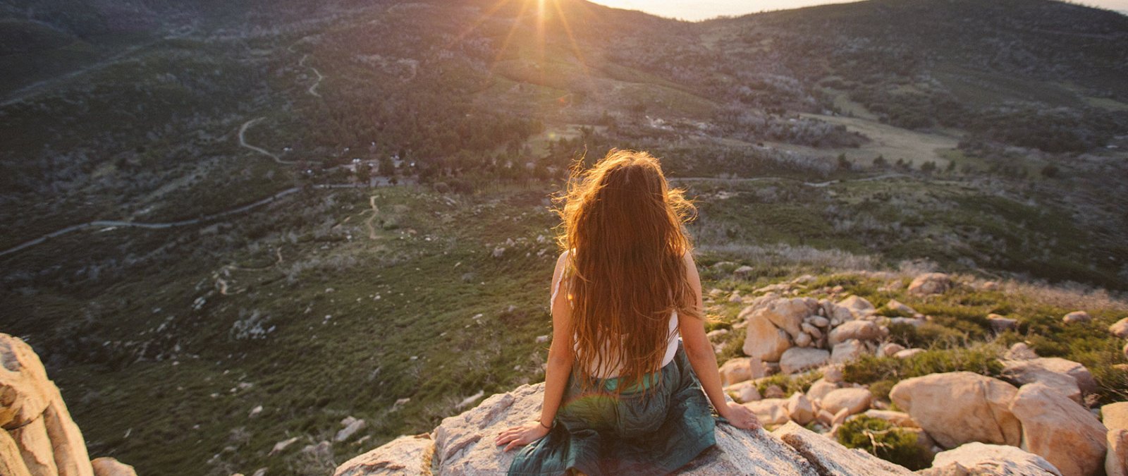 On a hike in Julian, Calif., a student takes a moment to appreciate the beauty.