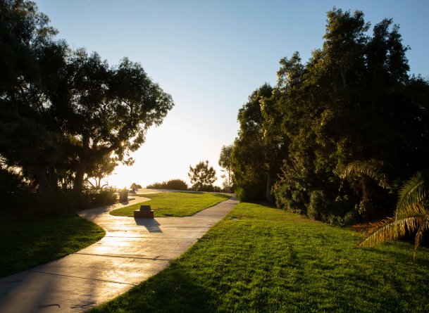 McCollough Park at sunset