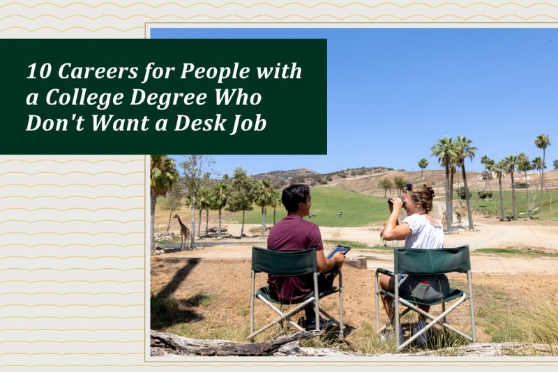 PLNU environmental studies students working at the San Diego Safari Zoo.