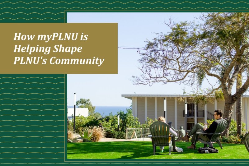 Students connecting in community at PLNU.