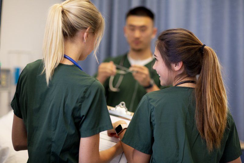 Nurses chatting 