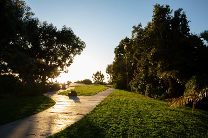 McCollough Park at sunset