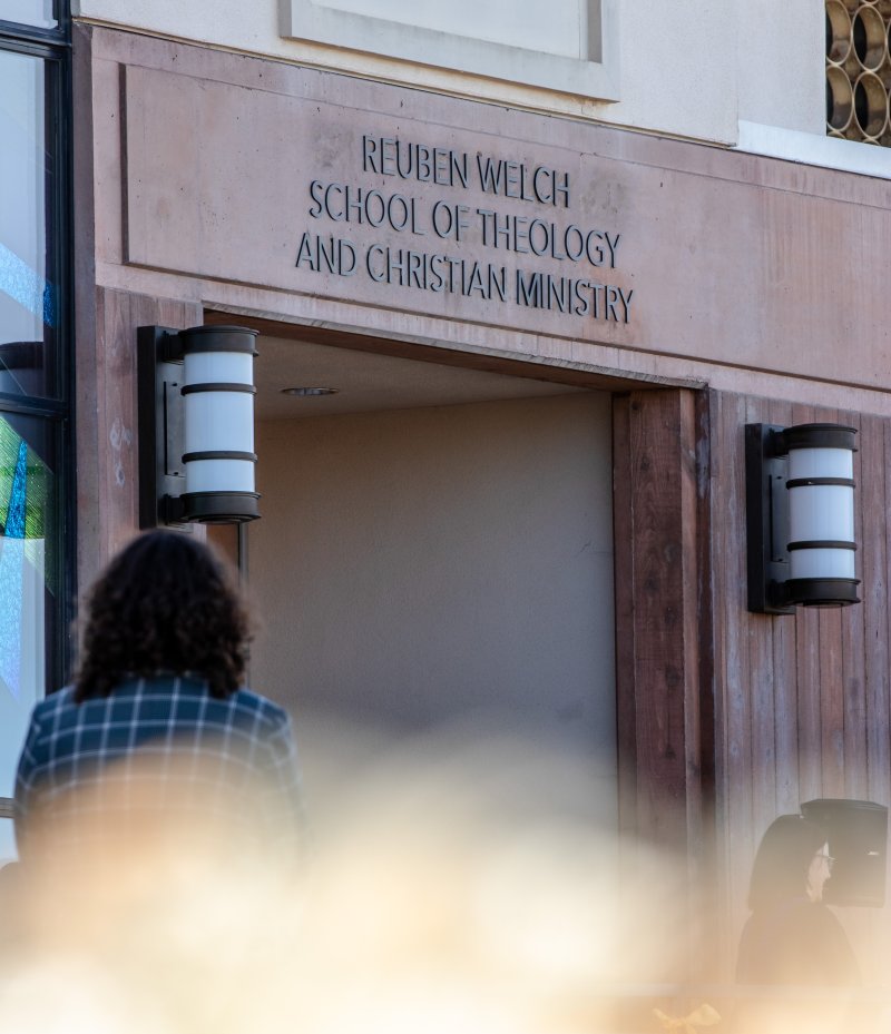 The outside of the Reuben Welch School of Theology and Christian Ministry