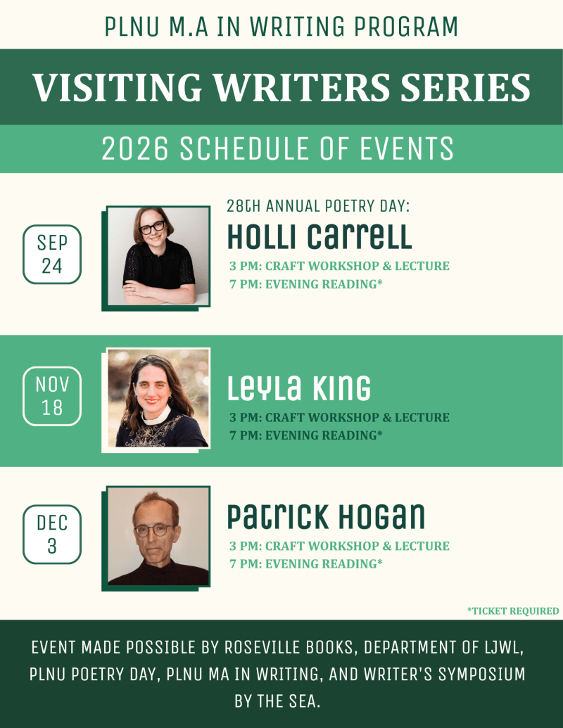 Visiting Writers Series Flyer