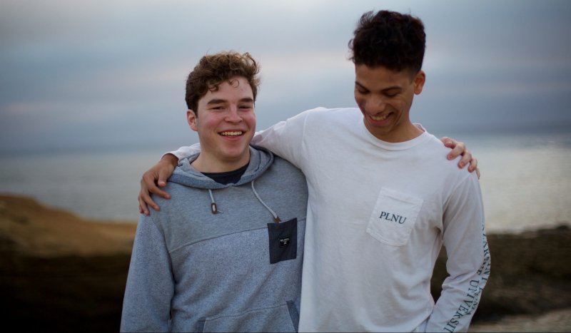 2 boys smiling