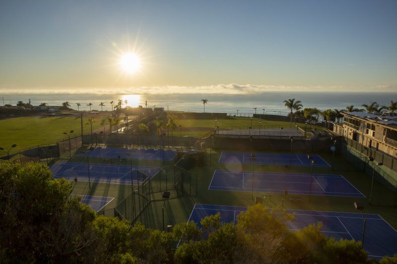 Sunset view overlooking PLNU athletic facilities