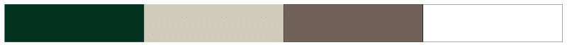 Neutral PLNU Colors Dark Green + Tan + Warm Gray + White