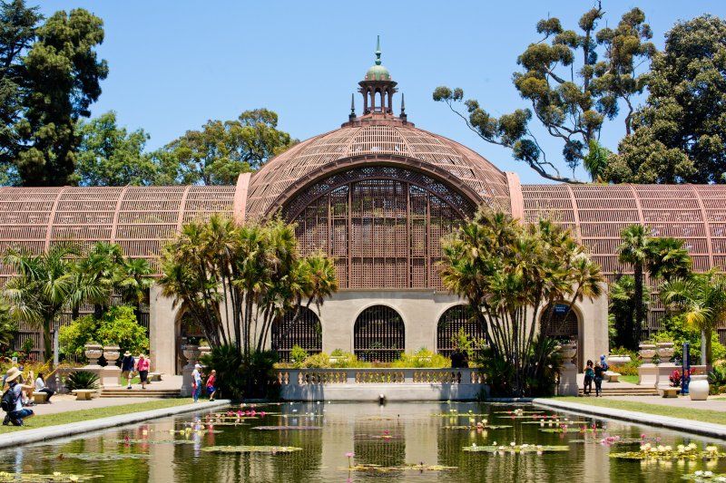 The botanical gardens at Balboa Park in San Diego