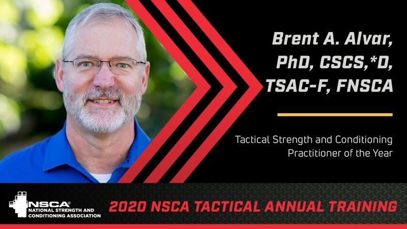 Photo of Dr. Brent Alvar, the NSCA's Tactical Strength and Conditioning Practitioner of the Year awardee for 2020