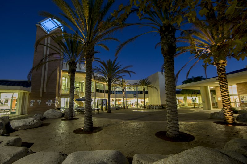 Grossmont College at night