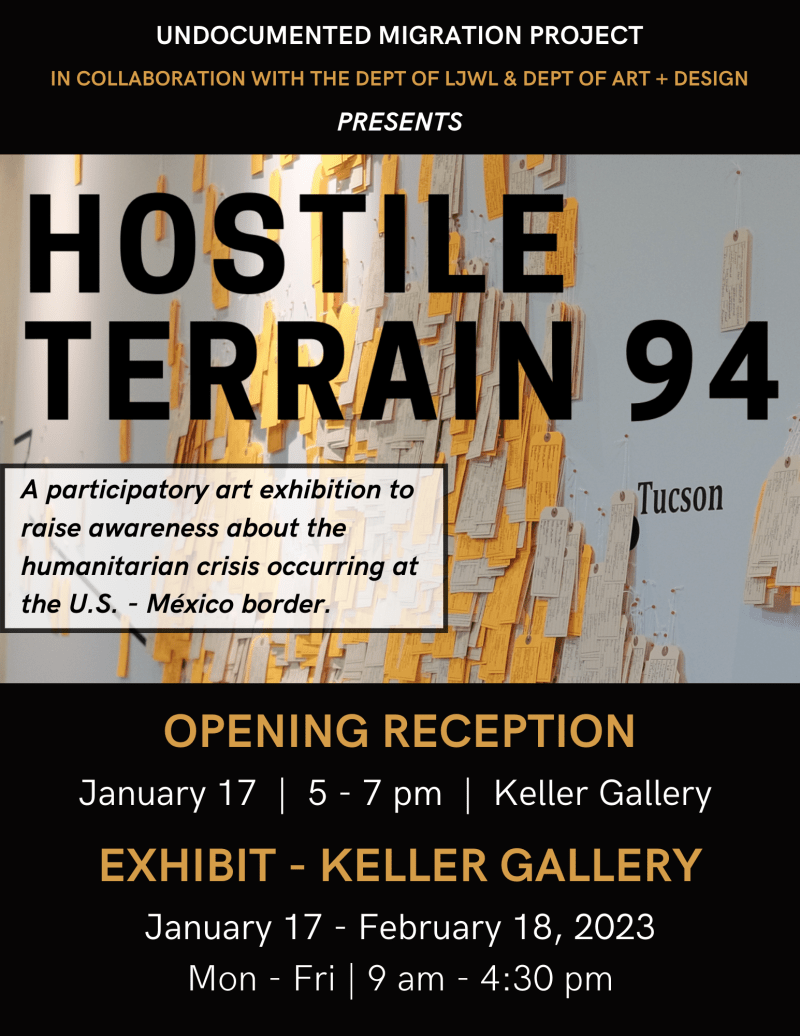 HOSTILE TERRAIN 94 Exhibit in Keller Gallery