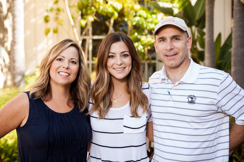 Family photo taken at Family Weekend
