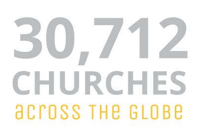 30,712 Churches across the globe