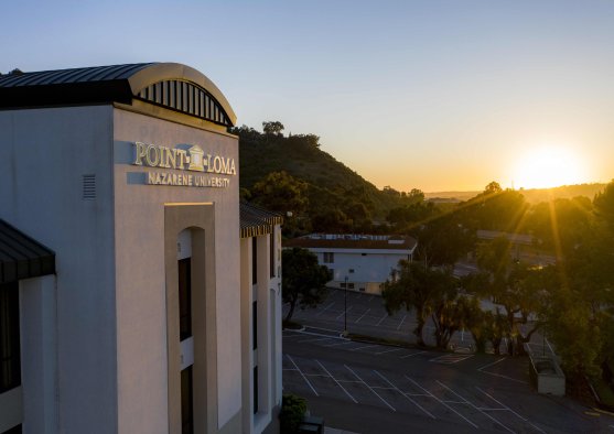 Mission Valley Campus during sunset