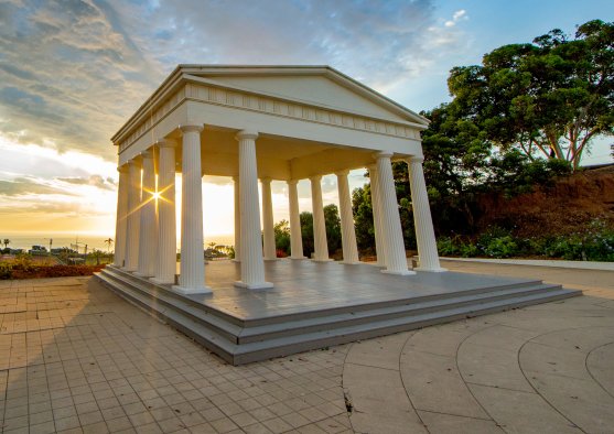 Greek Amphitheater Sunset