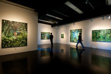 Keller Art Center with oil painting exhibit