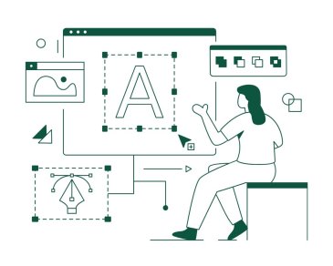 Visual graphic displaying graphic design majors.